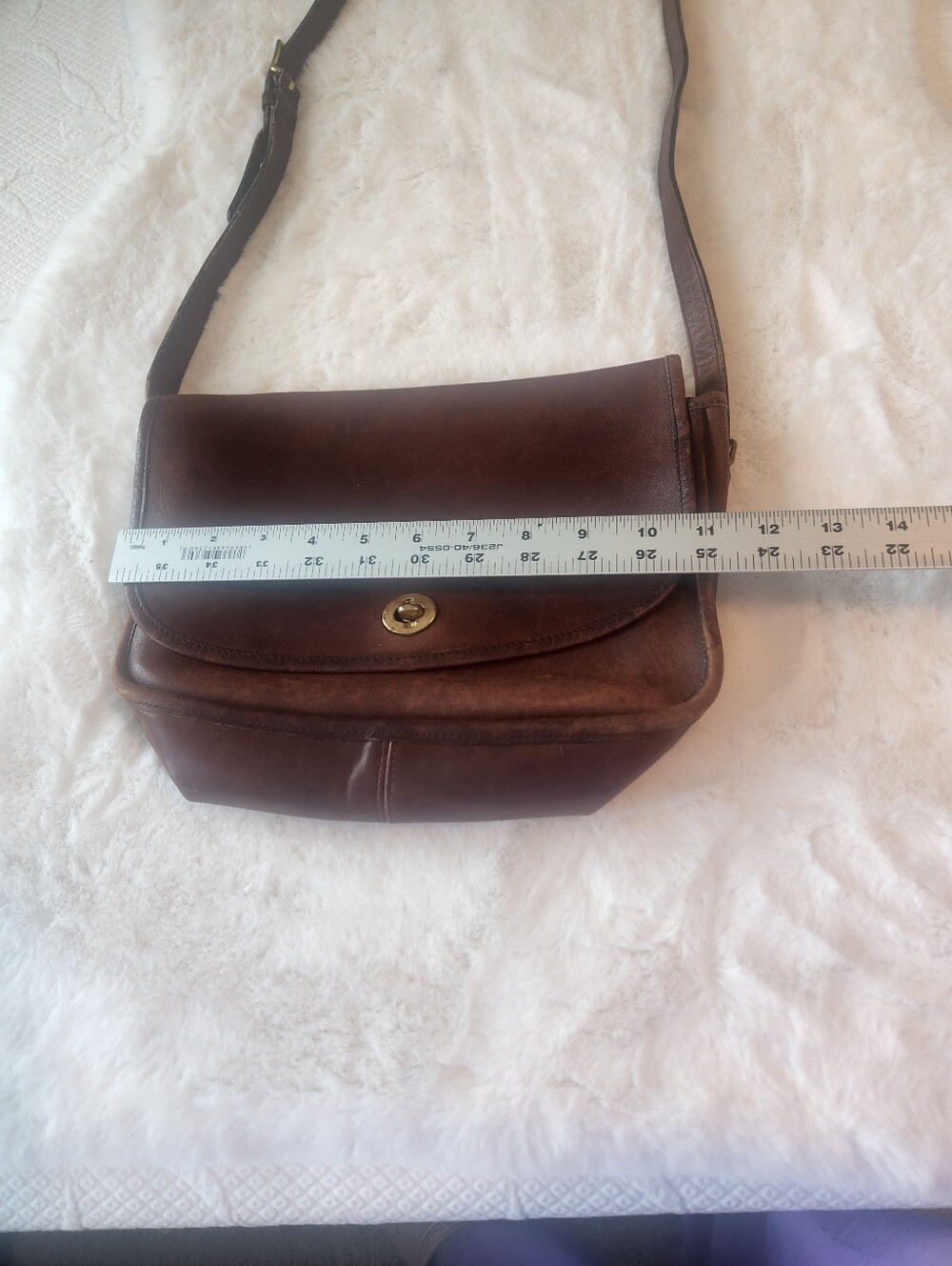 Coach Brown Leather Vintage Turnlock Crossbody Bag - Picture 3 of 13